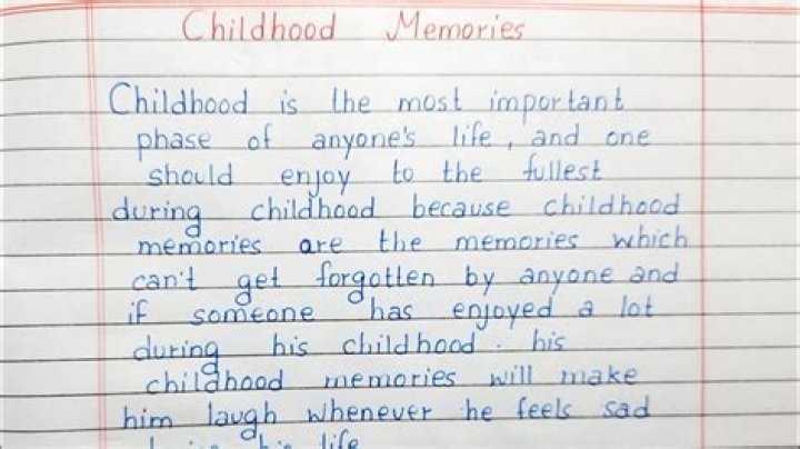 How do you write childhood memories?