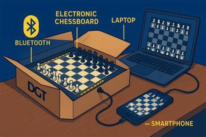 How does a DGT chess board work?