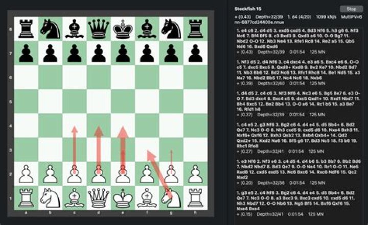 How does stockfish represent the board?