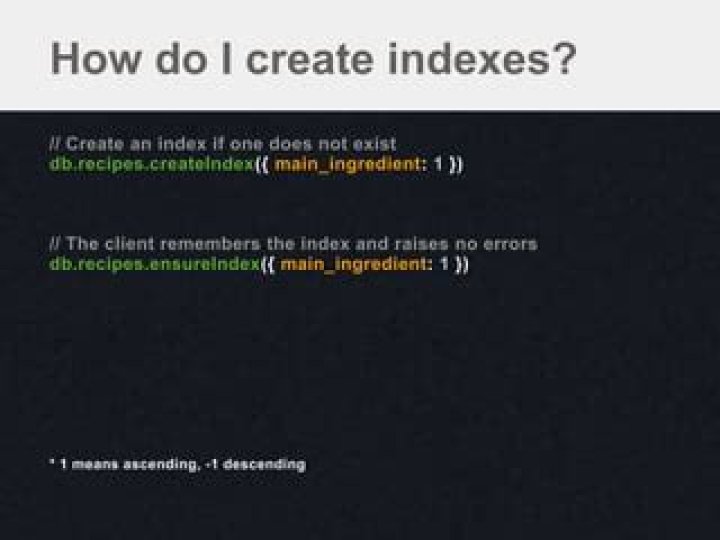 How does the CreateIndex function work in mongoose?
