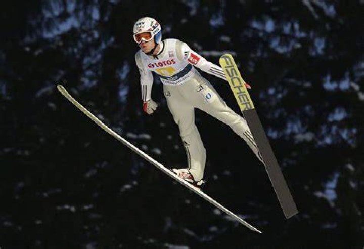 How far do Olympic ski jumpers jump?
