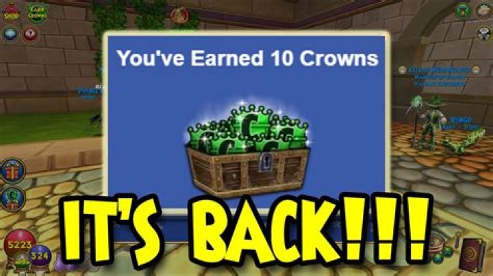 How many crowns can you earn a day in Wizard101?