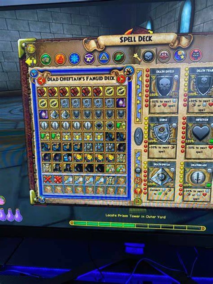 How many death spells are there in WIZARD101?