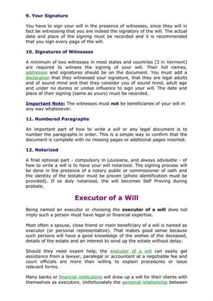 How many executors should a will have?