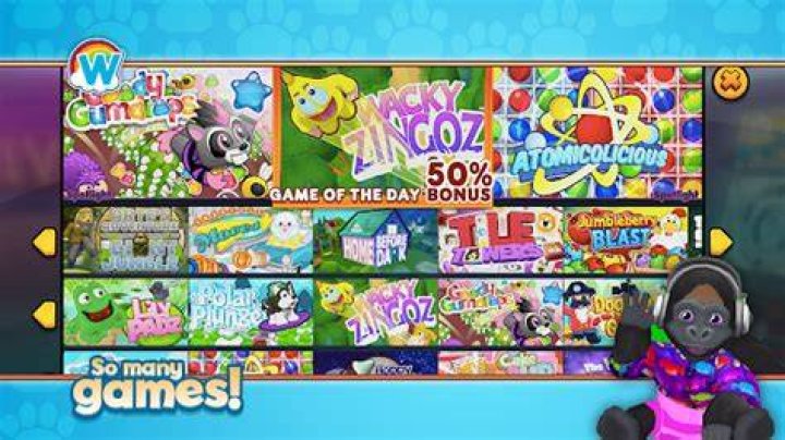 How many games can you play on Webkinz for free?