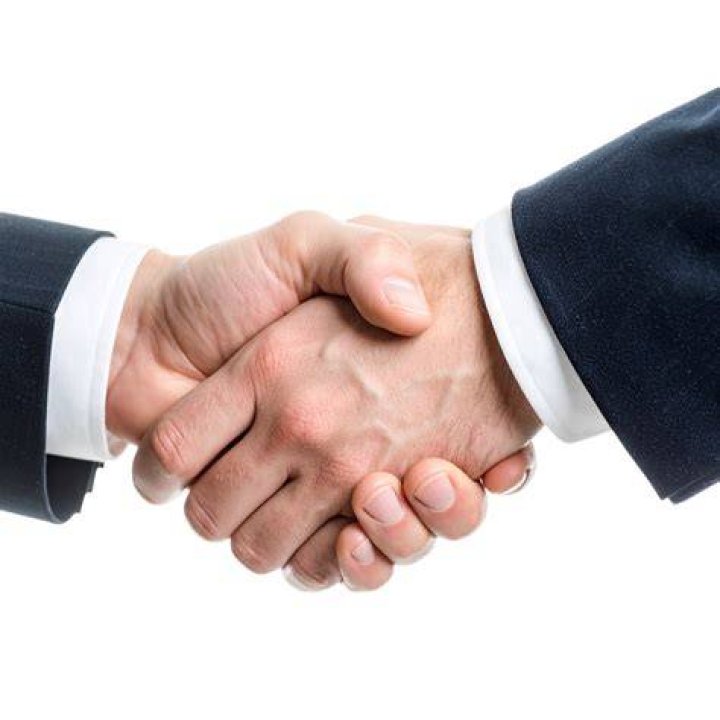 How many shake hands for a party?