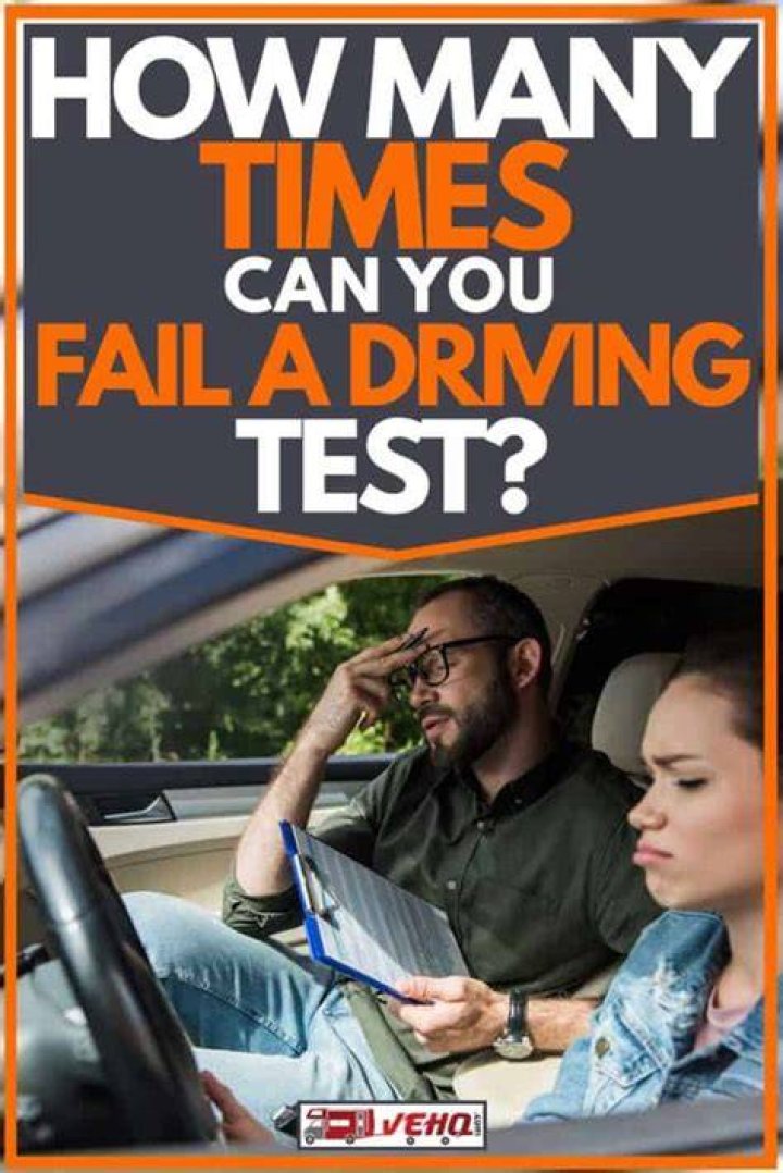 How many times can you fail your driving test in PA?