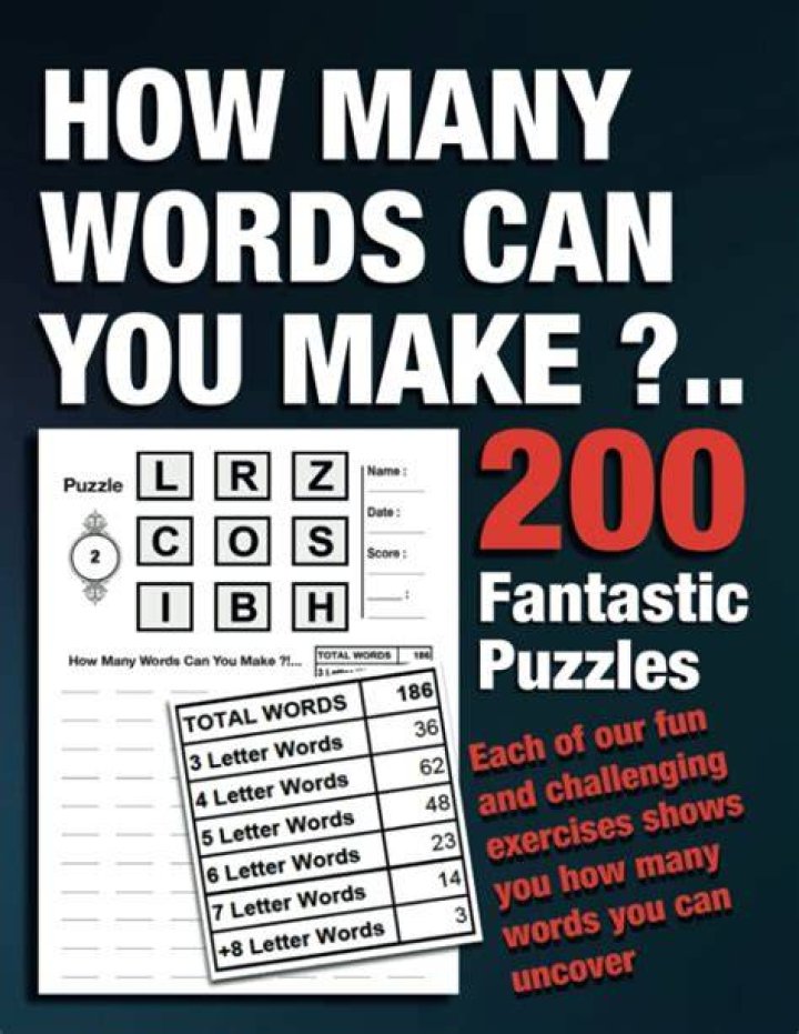 How many words can you find with an anagram?