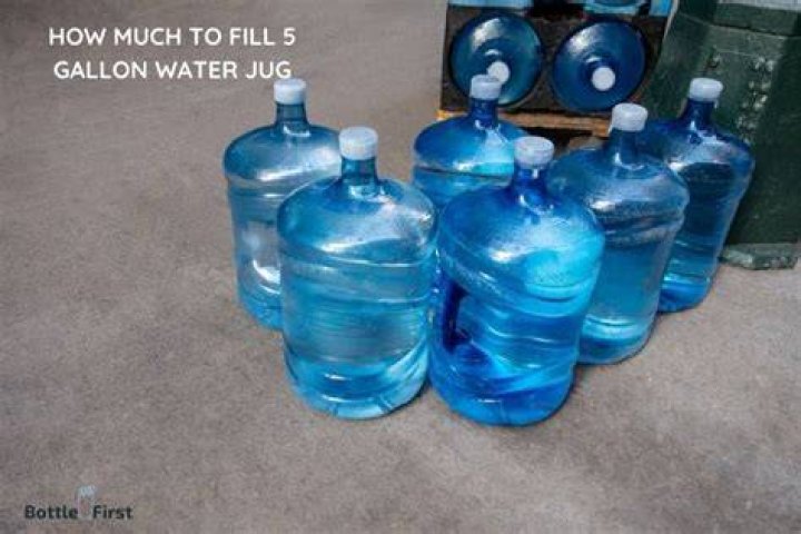 How much does it cost to fill 5 gallon water jug?