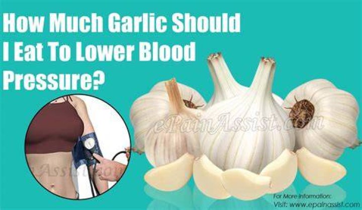 How much garlic should I take for high blood pressure?