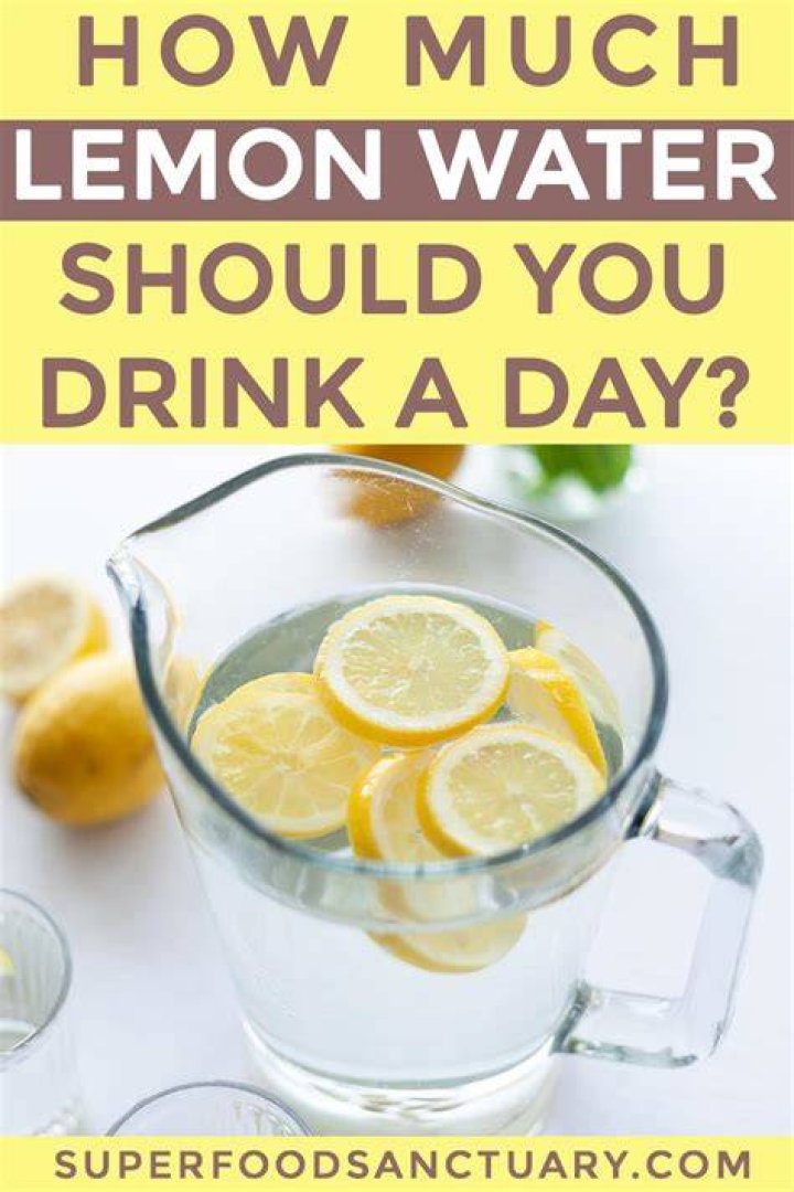How much lemon tea can I drink a day?