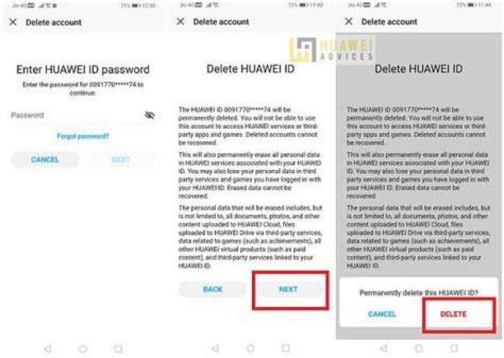 【How-to】Delete huawei id account - Howto.org