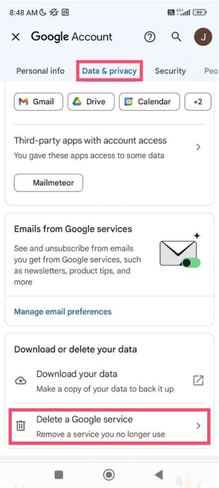 【How-to】Delete pictures from gmail account