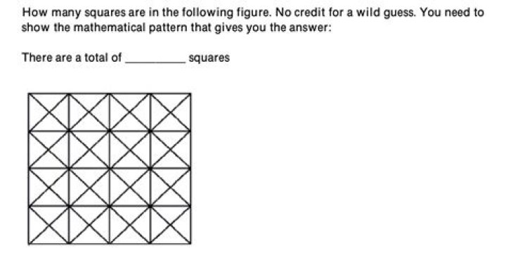 How to find the number of squares in a grid?
