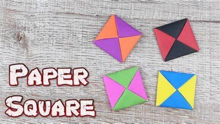 How to fold square paper?