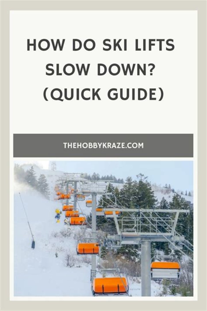 【How-to】How does ski lift slow down