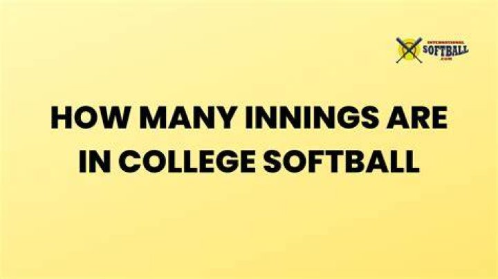 【How-to】How many innings in college softball