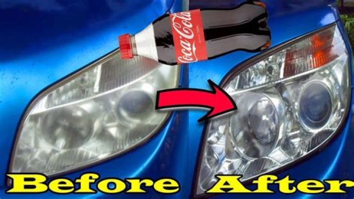 【How-to】How to clean headlights with coca cola