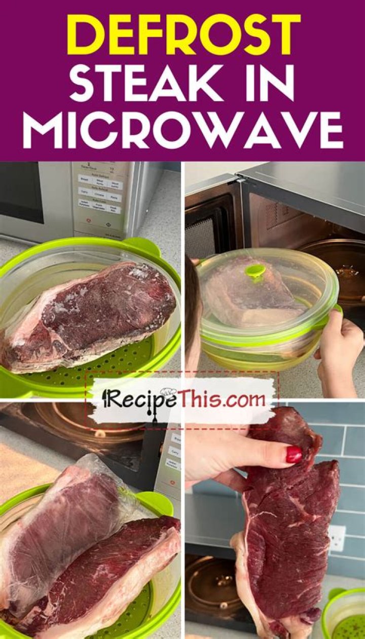 【How-to】How to Defrost Meat in the Microwave