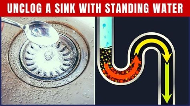 【How-to】How to unclog a sink with standing water
