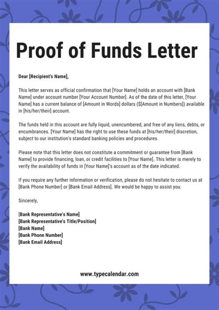 【How-to】How to Write a Proof of Funds Letter
