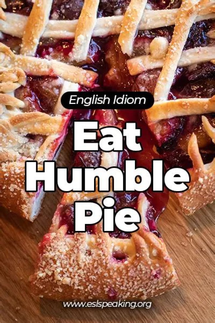 【How-to】Where does the saying eat humble pie come from