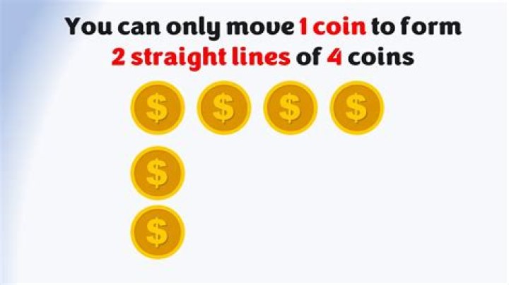 How would you arrange 10 coins in such a way that they lie in 5 straight lines of 4 coins each?