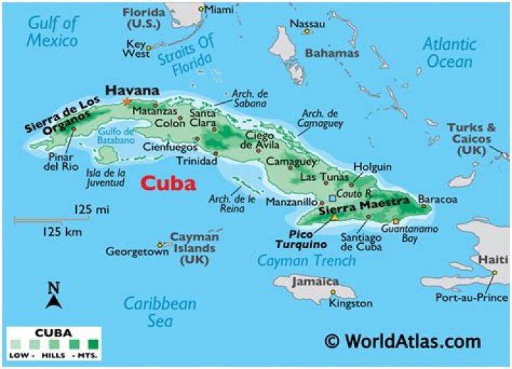 Is Cuba an island Yes or no?