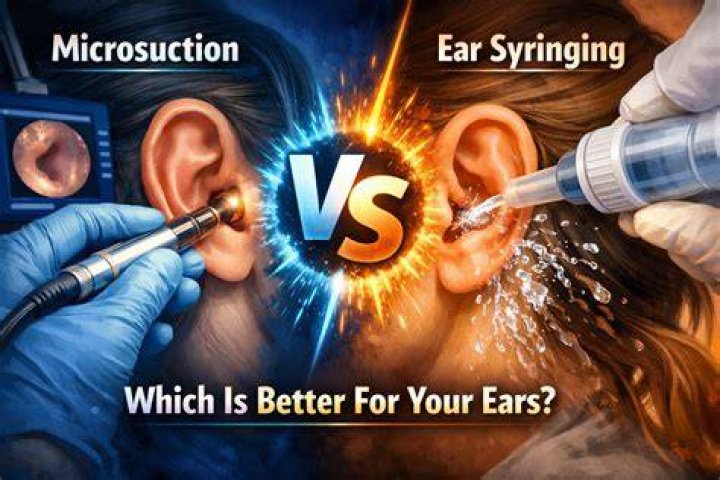 Is ear suction better than Syringing?