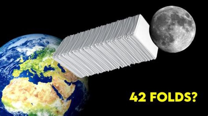 Is it true that if you fold a piece of paper 42 times?