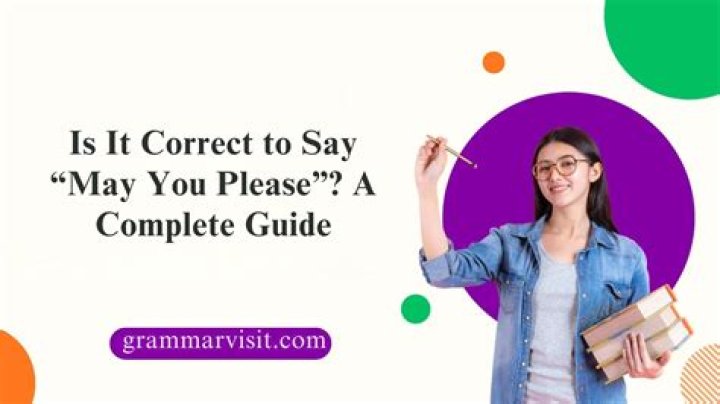 Is May I please correct?