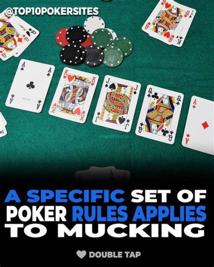 Is mucking allowed in poker?