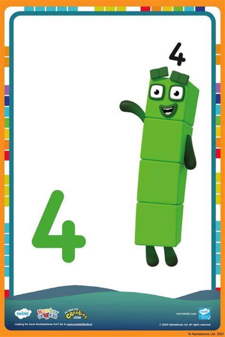 Is Number block 4 a boy?