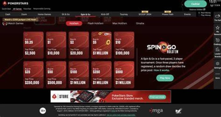 Is PokerStars spin and Go rigged?