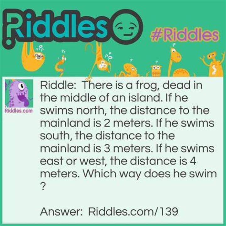 Is the frog dead or alive riddle?