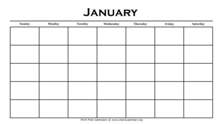 Is there a month calendar for January 2011?