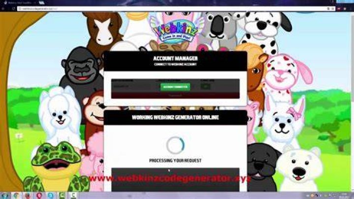 Is there a Webkinz code generator for kids?