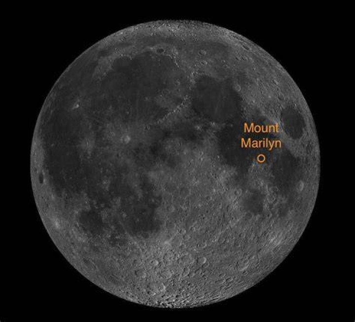 Is there really a Mount Marilyn on the Moon?