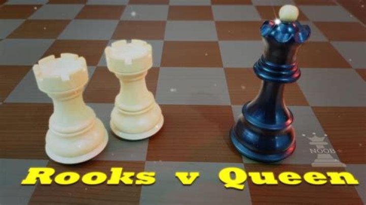Is two rooks vs queen a draw?