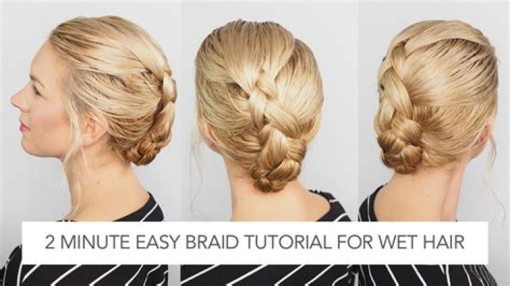 Should you braid wet hair?