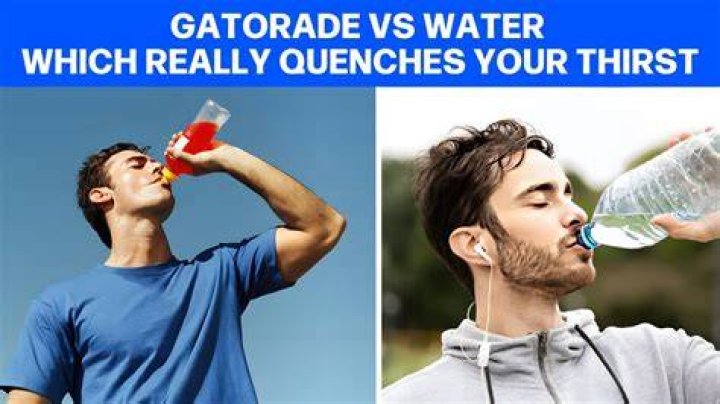 Should you drink water or Gatorade while playing sports?
