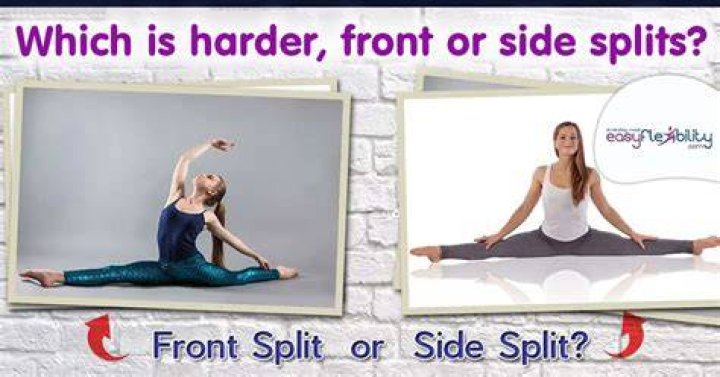 What's harder front or middle split?