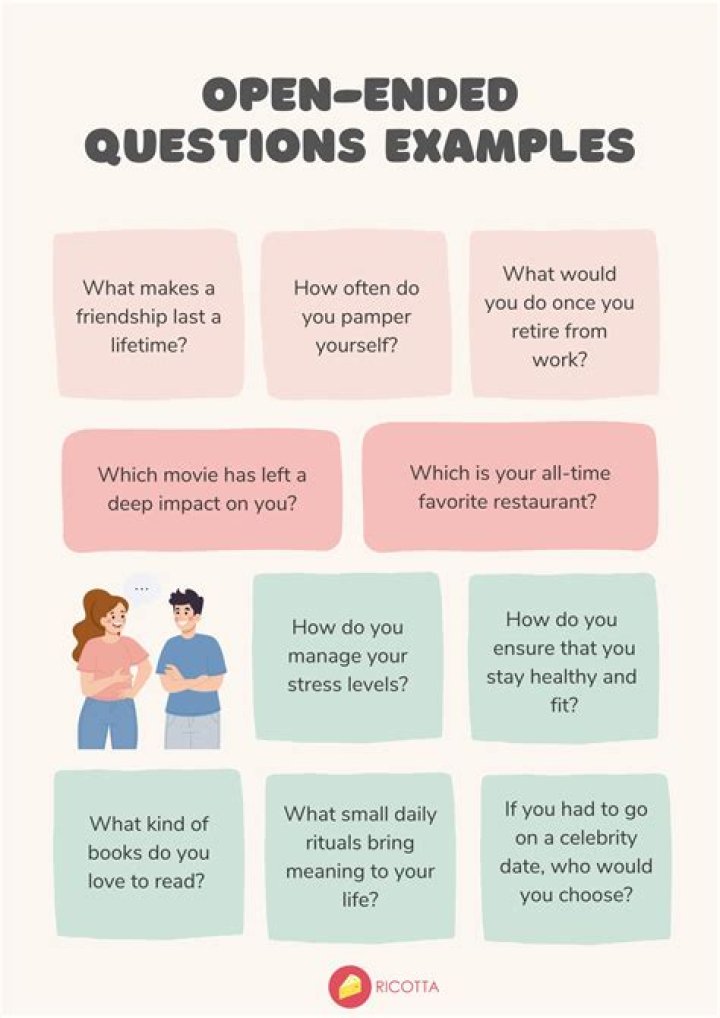 What 5 words typically start an open-ended question?