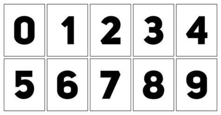 What are 0 to 9 numbers called?