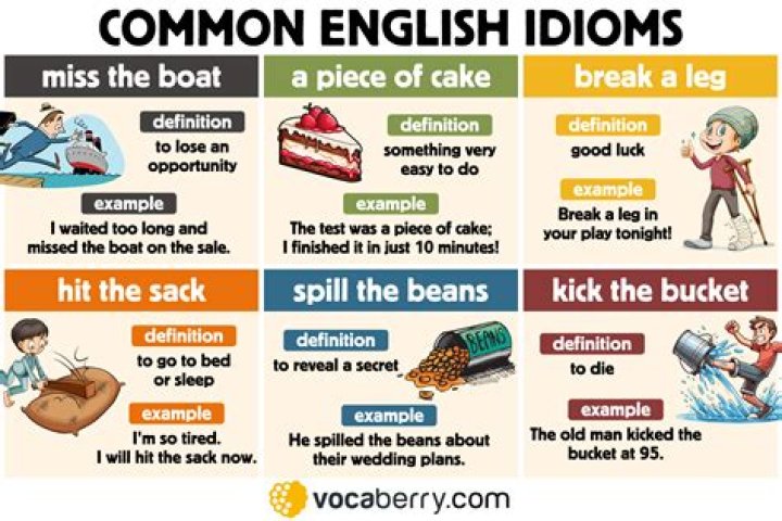 What are 2 idioms?