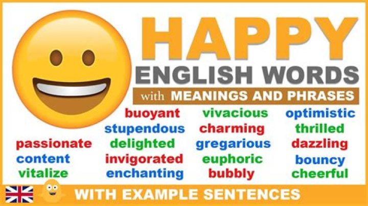 What are 5 happy words?