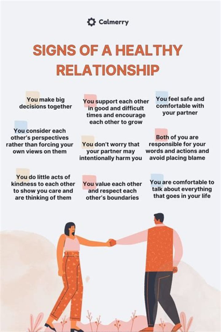 What are 5 signs of a healthy relationship?