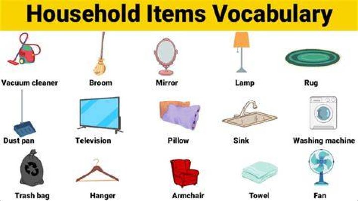 What are common household items?
