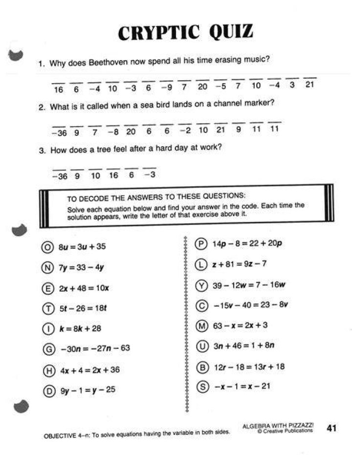 What are cryptic answers?