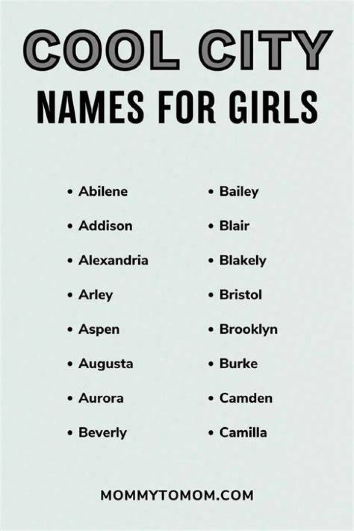 What are some cool city names?